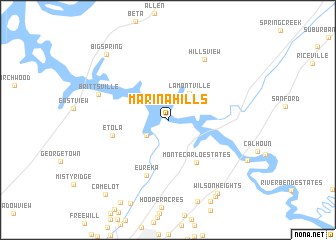 map of Marina Hills