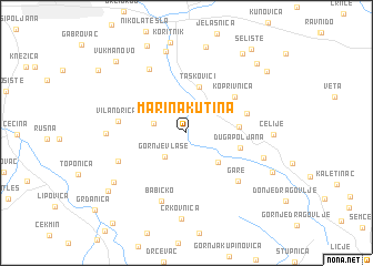 map of Marina Kutina