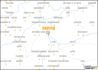 map of Marína