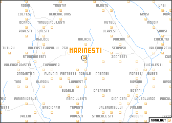 map of Marineşti