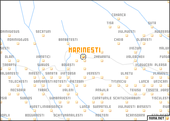 map of Marineşti