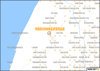 map of Marinha Grande