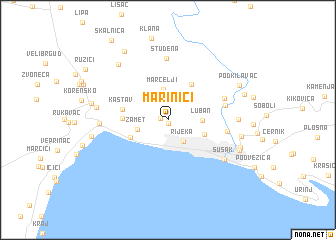 map of Marinići