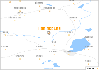 map of Māriņkalns