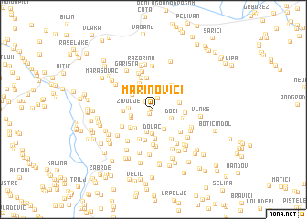 map of Marinovići