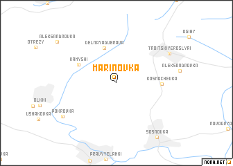 map of Marinovka