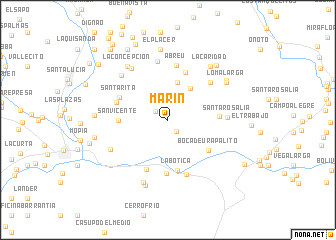 map of Marín