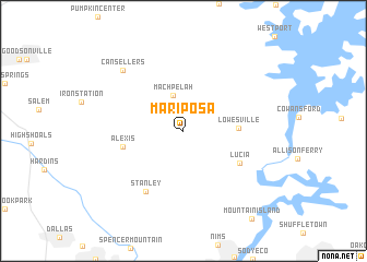 map of Mariposa