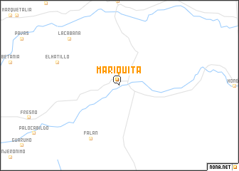 map of Mariquita