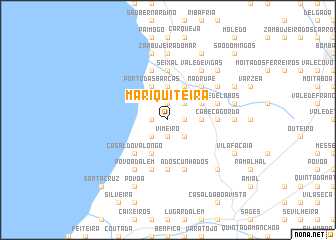 map of Mariquiteira