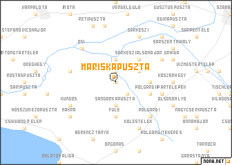 map of Mariskapuszta