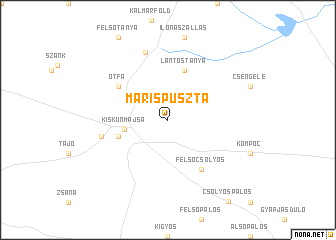 map of Marispuszta