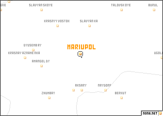 map of Mariupol\