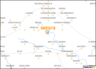 map of Măriuţa