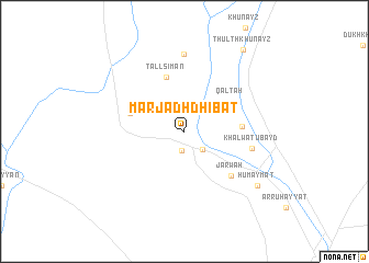 map of Marj adh Dhiʼbāt