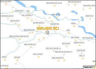 map of Marjančaci