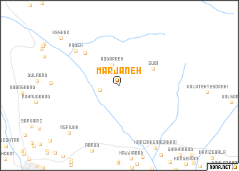 map of Marjāneh