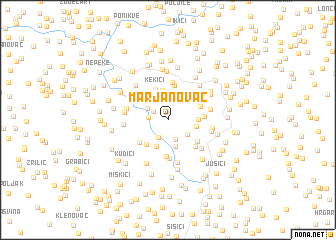 map of Marjanovac