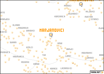 map of Marjanovići