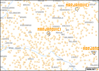 map of Marjanovići