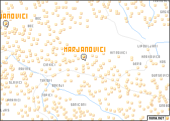 map of Marjanovići