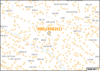 map of Marjanovići