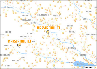 map of Marjanovići