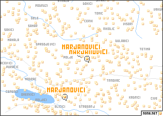 map of Marjanovići