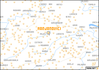 map of Marjanovići