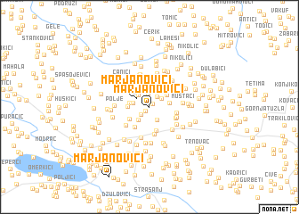 map of Marjanovići