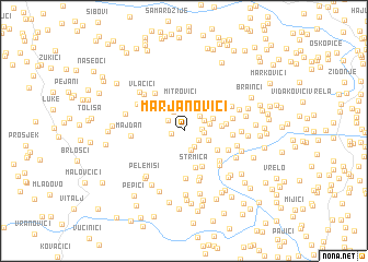 map of Marjanovići