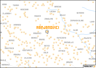 map of Marjanovići