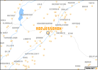 map of Marj es Samâh