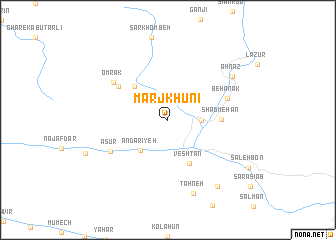 map of Marj Khūnī