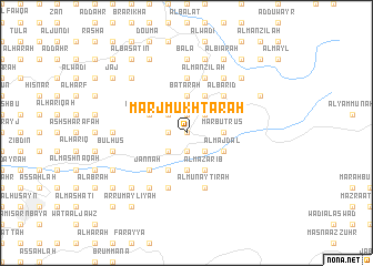 map of Marj Mukhtārah