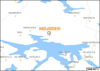 map of Marjoniemi