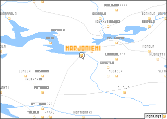 map of Marjoniemi