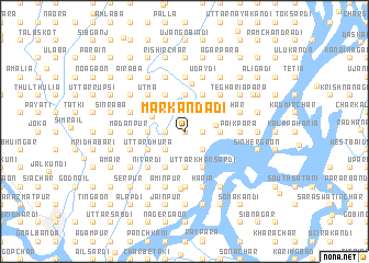 map of Mārkandadi