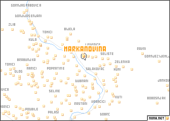 map of Markanovina