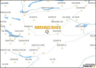 map of Markaučiškės