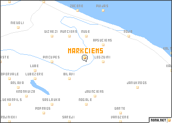 map of Mārkciems