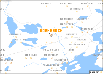 map of Markebäck