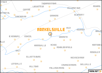 map of Markelsville