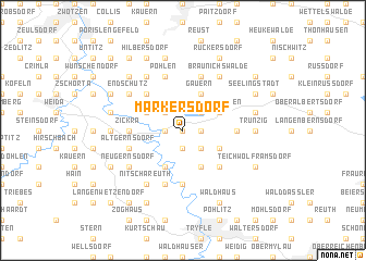 map of Markersdorf