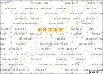 map of Markersdorf