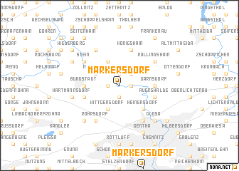 map of Markersdorf