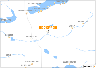 map of Markesan