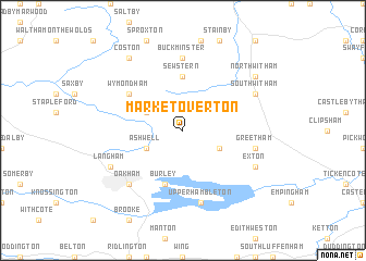 map of Market Overton