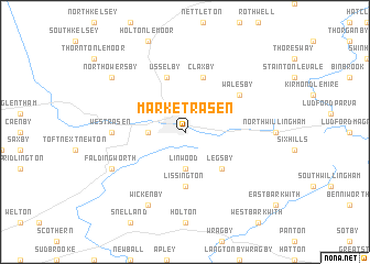 map of Market Rasen