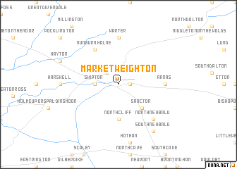 map of Market Weighton